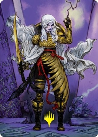 Image for The Wandering Emperor Art Card (49/81) (Gold-Stamped Signature) (49) [Art Series: Kamigawa: Neon Dynasty]