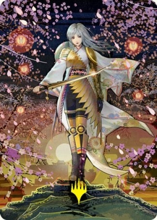 Image for The Wandering Emperor Art Card (50/81) (Gold-Stamped Signature) (50) [Art Series: Kamigawa: Neon Dynasty]