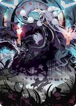 Image for Echo of Death's Wail Art Card (55) [Art Series: Kamigawa: Neon Dynasty]