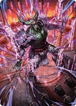 Image for Hidetsugu, Devouring Chaos Art Card (56) [Art Series: Kamigawa: Neon Dynasty]