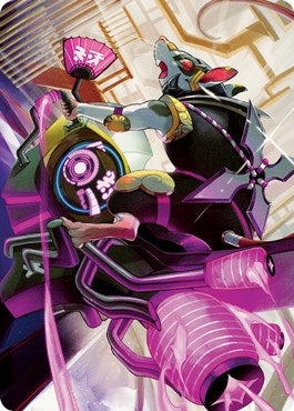 Image for Nashi, Moon Sage's Scion Art Card (59) [Art Series: Kamigawa: Neon Dynasty]