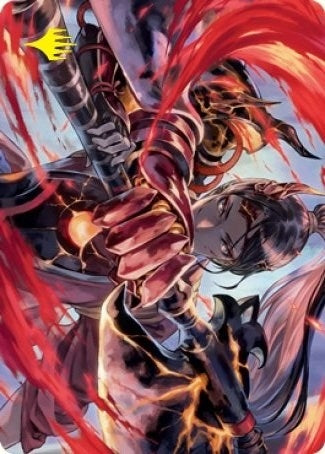 Image for Risona, Asari Commander Art Card (Gold-Stamped Signature) (72) [Art Series: Kamigawa: Neon Dynasty]