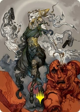 Image for Tamiyo, Compleated Sage Art Card (Gold-Stamped Signature) (76) [Art Series: Kamigawa: Neon Dynasty]