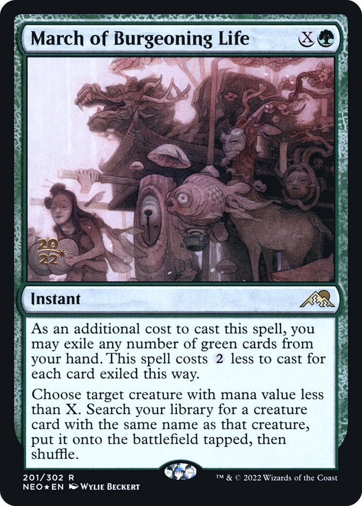 Image for March of Burgeoning Life (201) [Prerelease Cards]