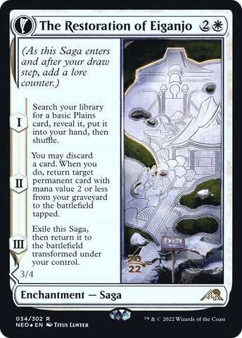 Image for The Restoration of Eiganjo (34) [Prerelease Cards]