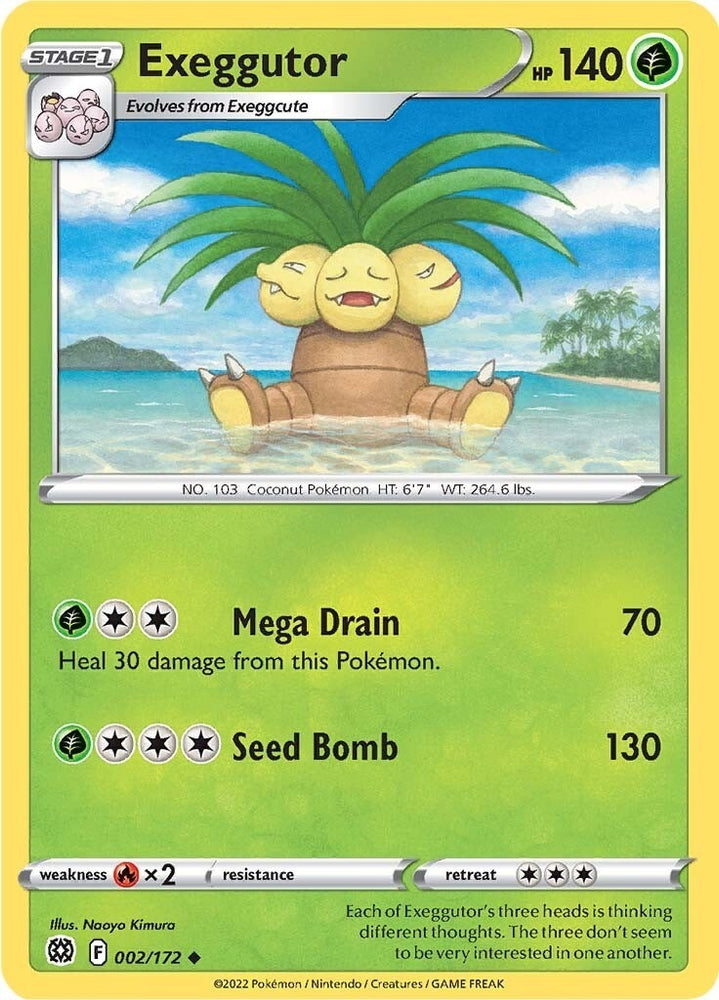 Image for Exeggutor (002/172) [SWSH09: Brilliant Stars]