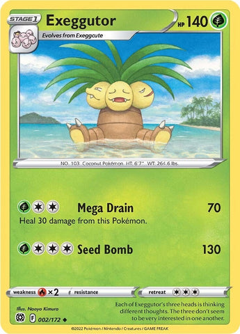 Image for Exeggutor (002/172) [SWSH09: Brilliant Stars]