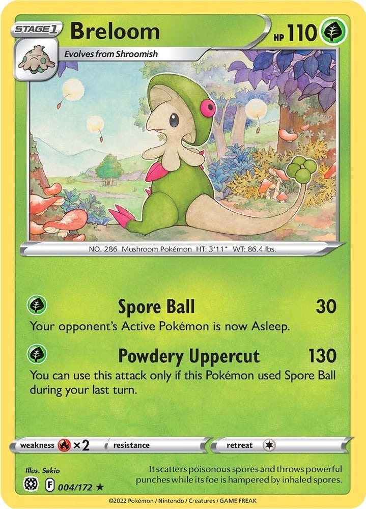 Image for Breloom (004/172) [SWSH09: Brilliant Stars]