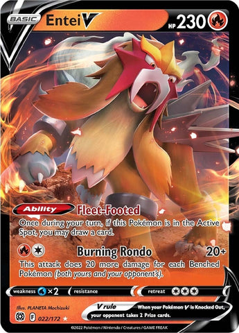 Image for Entei V (022/172) [SWSH09: Brilliant Stars]