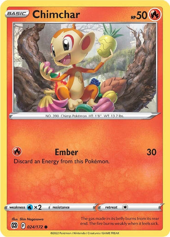 Image for Chimchar (024/172) [SWSH09: Brilliant Stars]