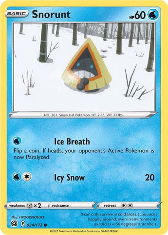 Image for Snorunt (034/172) - Pokemon