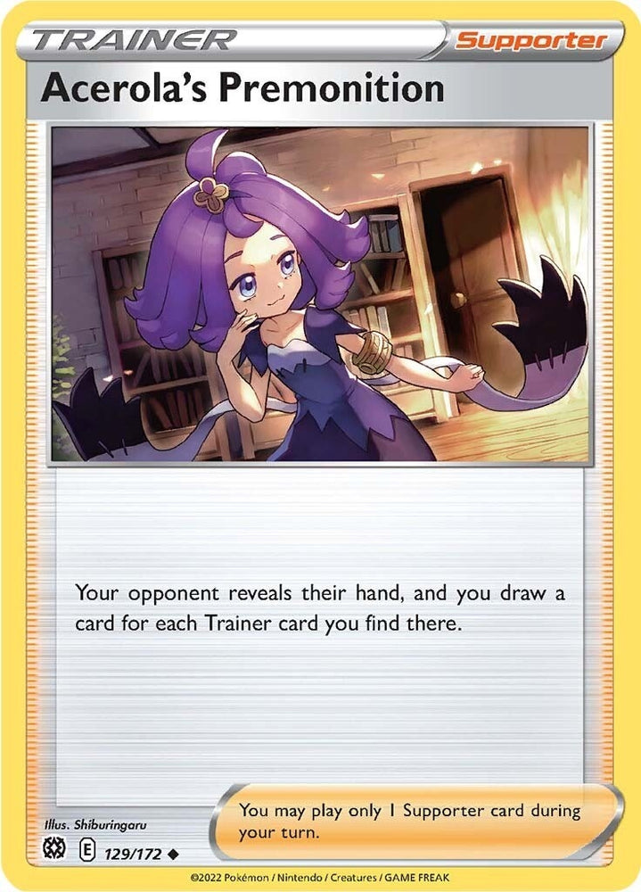 Image for Acerola's Premonition (129/172) [SWSH09: Brilliant Stars]