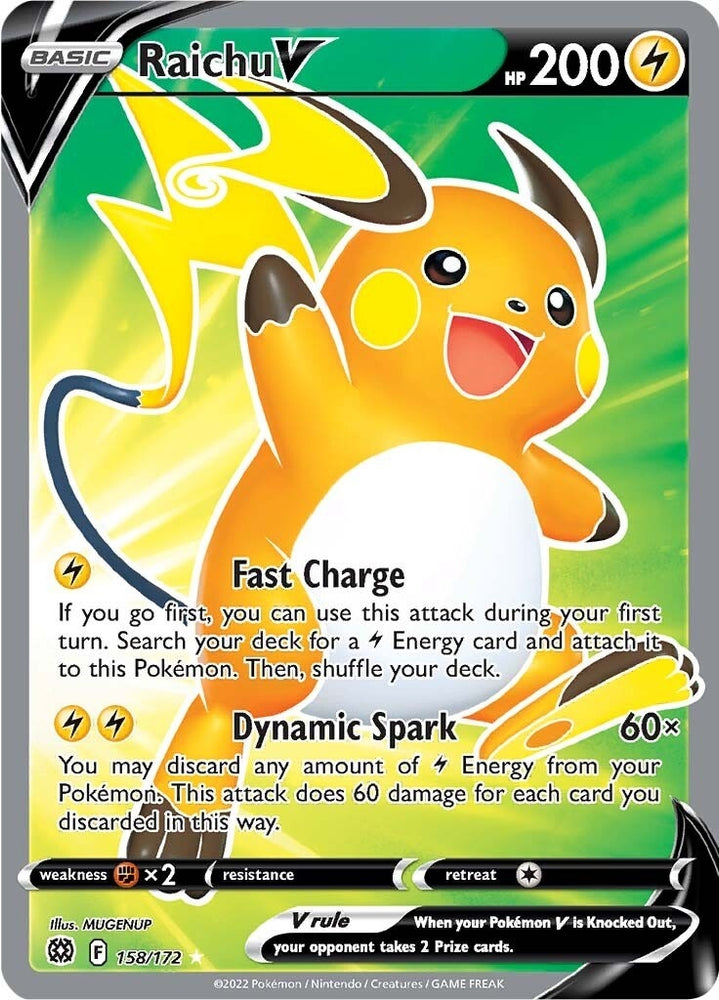 Image for Raichu V (Full Art) (158/172) [SWSH09: Brilliant Stars]