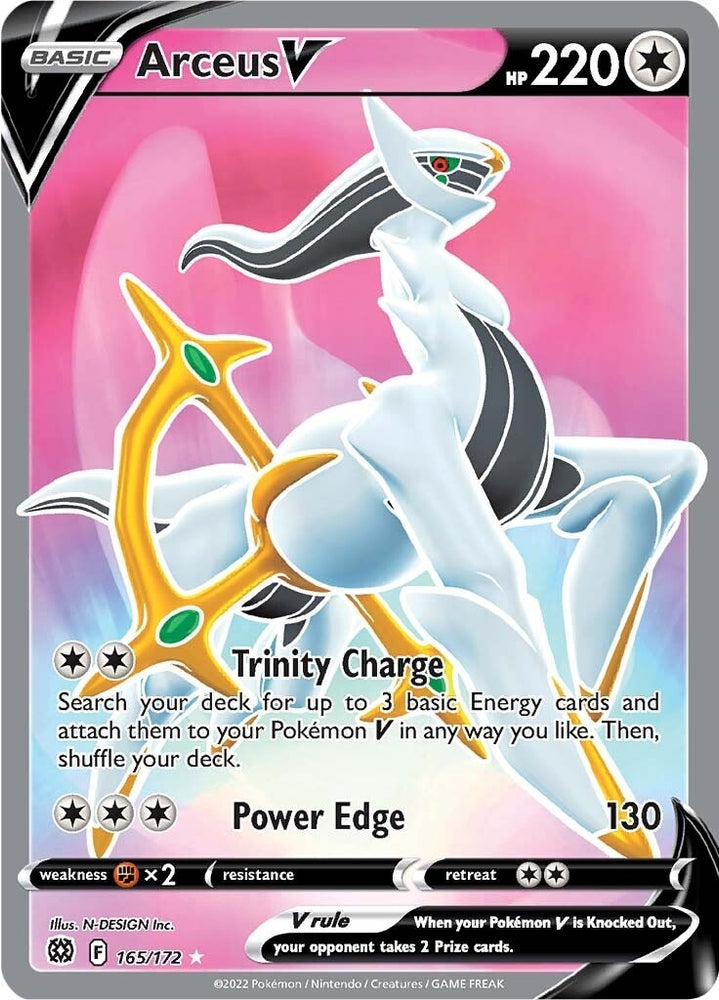 Image for Arceus V (Full Art) (165/172) [SWSH09: Brilliant Stars]
