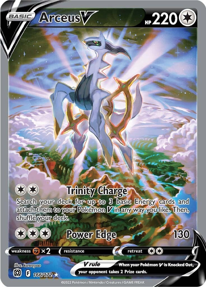 Image for Arceus V (Alternate Full Art) (166/172) [SWSH09: Brilliant Stars]