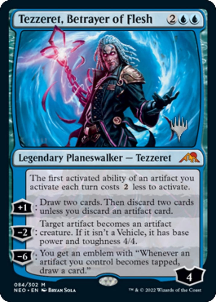 Image for Tezzeret, Betrayer of Flesh (84) [Promo Pack: Kamigawa: Neon Dynasty]