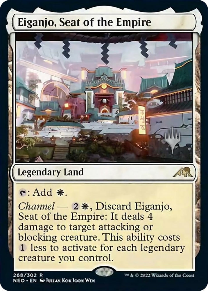 Image for Eiganjo, Seat of the Empire (268) [Promo Pack: Kamigawa: Neon Dynasty]