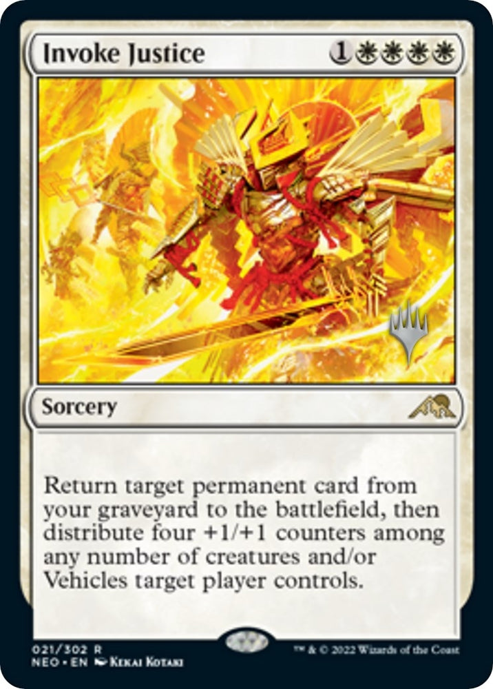 Image for Invoke Justice (21) [Promo Pack: Kamigawa: Neon Dynasty]