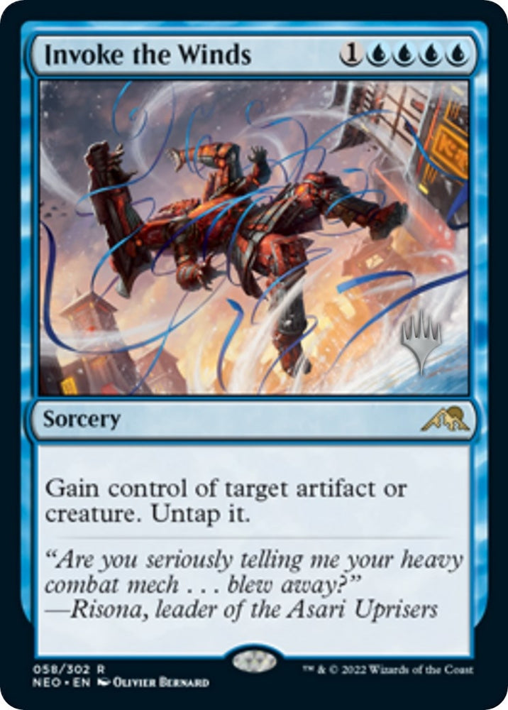 Image for Invoke the Winds (58) [Promo Pack: Kamigawa: Neon Dynasty]