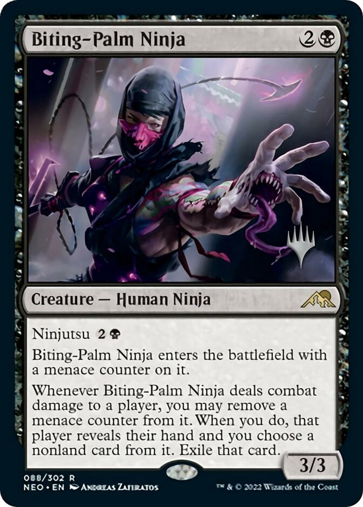 Image for Biting-Palm Ninja (88) [Promo Pack: Kamigawa: Neon Dynasty]