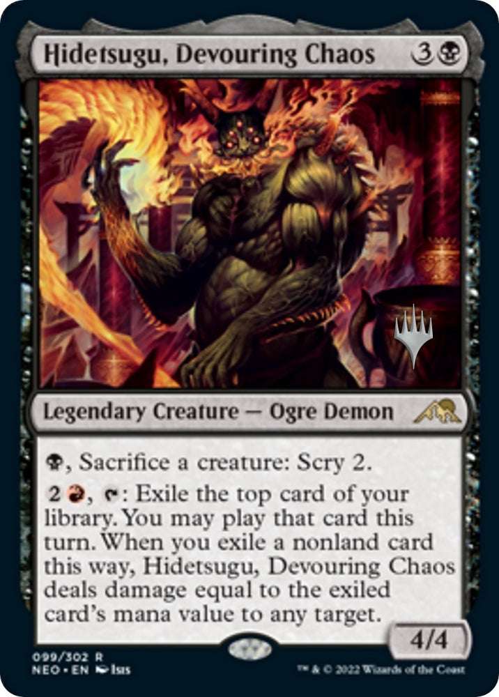 Image for Hidetsugu, Devouring Chaos (99) [Promo Pack: Kamigawa: Neon Dynasty]