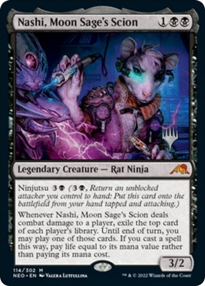 Image for Nashi, Moon Sage's Scion (114) [Promo Pack: Kamigawa: Neon Dynasty]