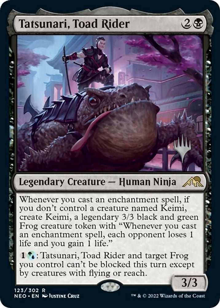Image for Tatsunari, Toad Rider (123) [Promo Pack: Kamigawa: Neon Dynasty]