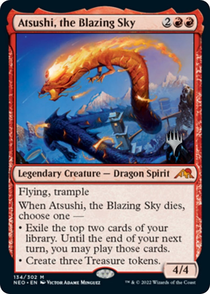 Image for Atsushi, the Blazing Sky (134) [Promo Pack: Kamigawa: Neon Dynasty]
