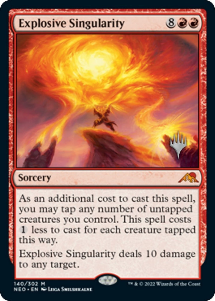 Image for Explosive Singularity (140) [Promo Pack: Kamigawa: Neon Dynasty]