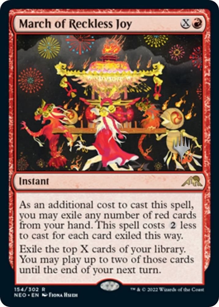 Image for March of Reckless Joy (154) [Promo Pack: Kamigawa: Neon Dynasty]