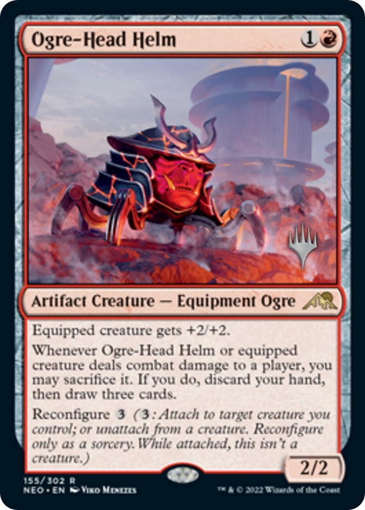Image for Ogre-Head Helm (155) [Promo Pack: Kamigawa: Neon Dynasty]