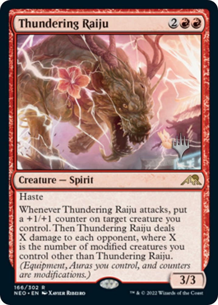 Image for Thundering Raiju (166) [Promo Pack: Kamigawa: Neon Dynasty]