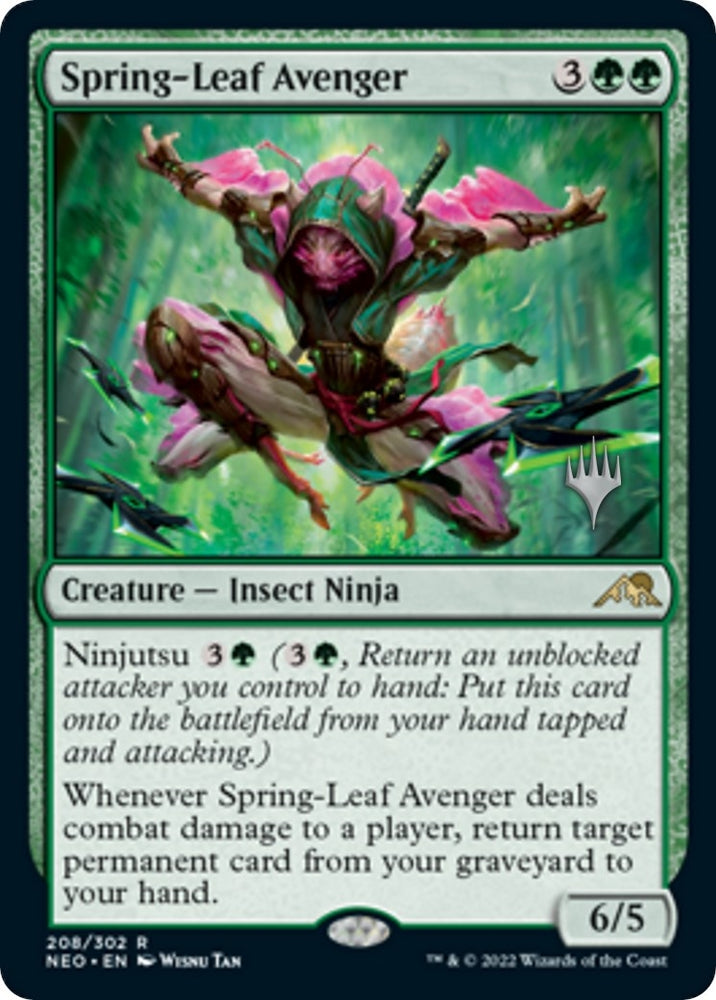 Image for Spring-Leaf Avenger (208) [Promo Pack: Kamigawa: Neon Dynasty]