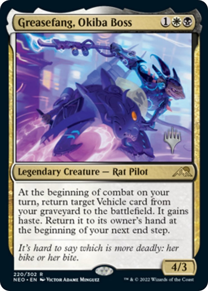 Image for Greasefang, Okiba Boss (220) [Promo Pack: Kamigawa: Neon Dynasty]