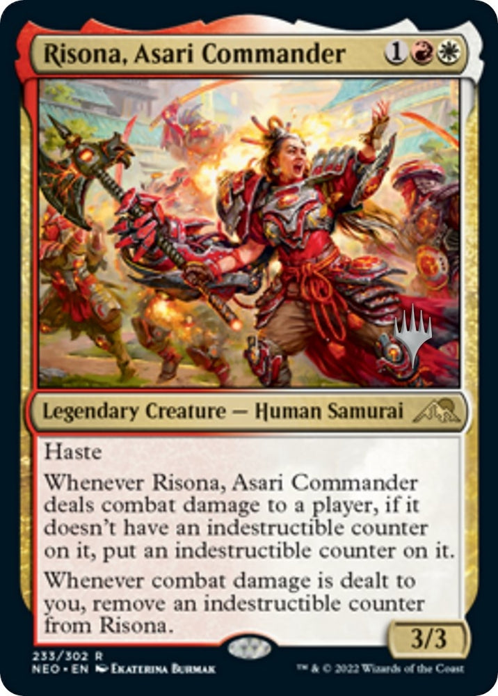 Image for Risona, Asari Commander (233) [Promo Pack: Kamigawa: Neon Dynasty]