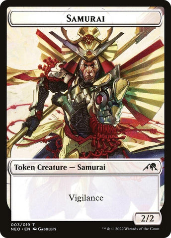 Image for Samurai (003) // Goblin Shaman (008) Double-sided Token (3 // 8) [Kamigawa: Neon Dynasty]