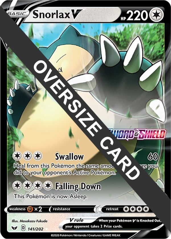 Image for Snorlax V (141/202) [Jumbo Cards]