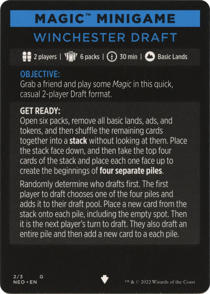 Image for Magic Minigame: Winchester Draft (2) [Kamigawa: Neon Dynasty]