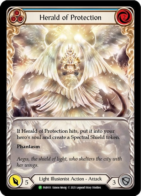 Image for Herald of Protection (Blue) - FAB031 (FAB031) (Flesh and Blood: Promo Cards) - Flesh and Blood TCG