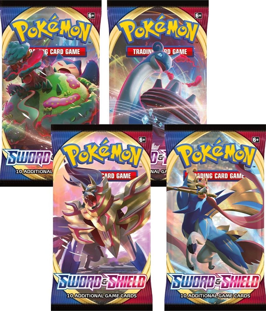 Image for Sword and Shield Base Set Booster Pack Art Bundle [Set of 4] (SWSH01)