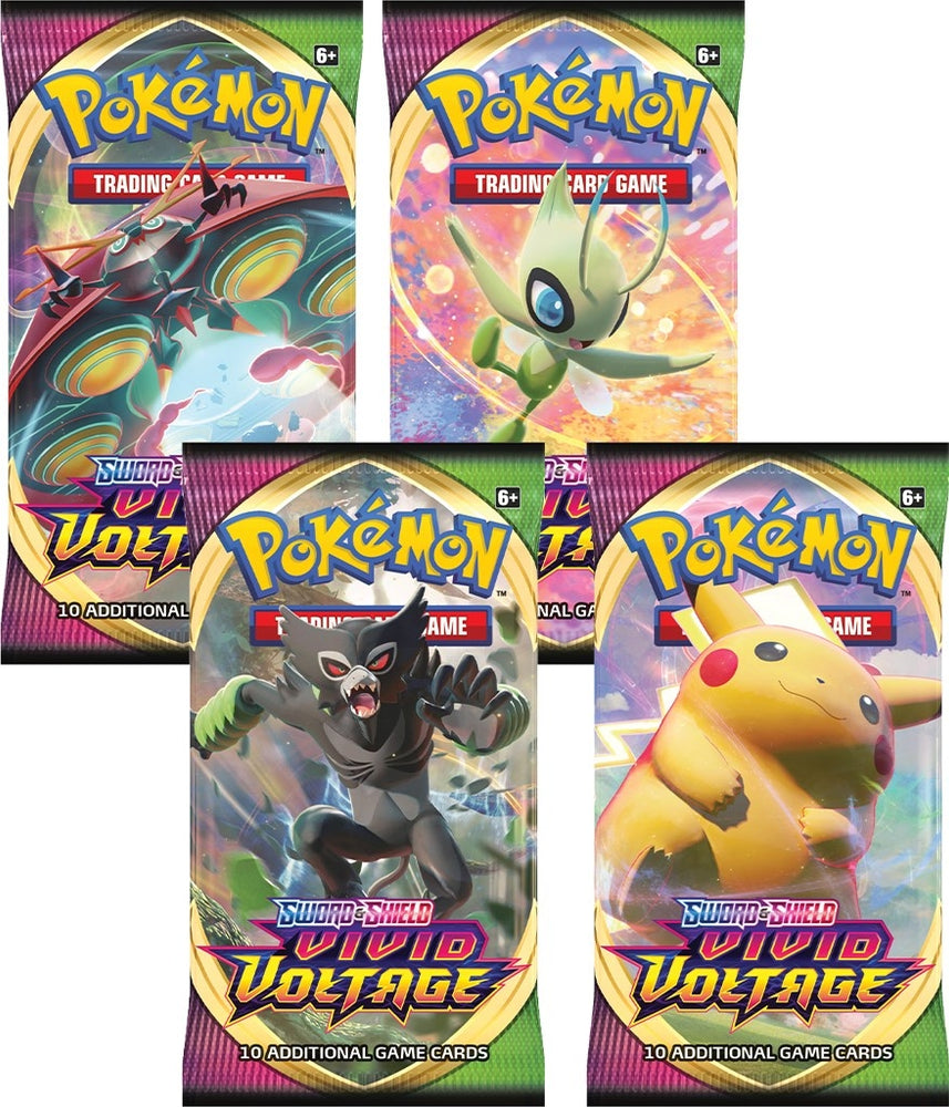 Image for Vivid Voltage Booster Pack Art Bundle [Set of 4] [SWSH04: Vivid Voltage]