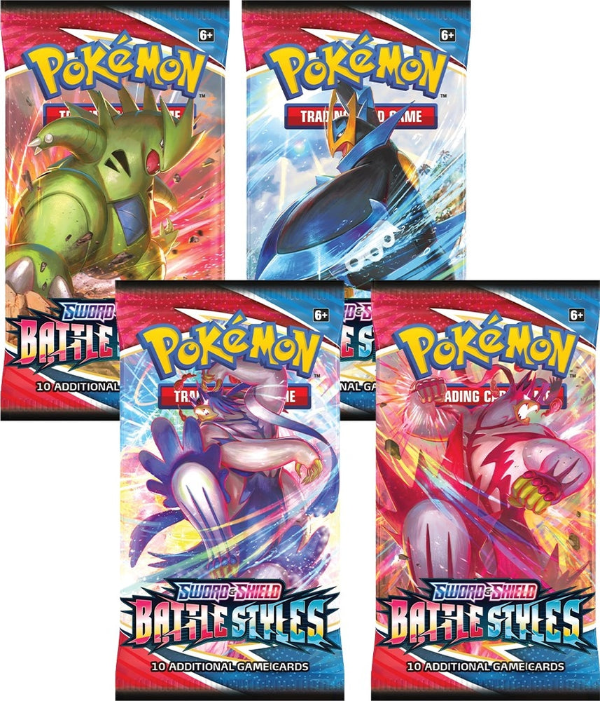 Battle Styles Booster Pack Art Bundle [Set of 4] [SWSH05: Battle Styles]