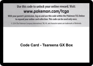 Image for Code Card - Tsareena GX Box - Pokemon