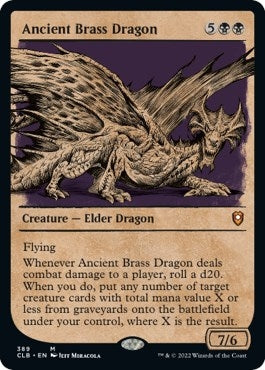 Image for Ancient Brass Dragon (Showcase) (389) [Commander Legends: Battle for Baldur's Gate]