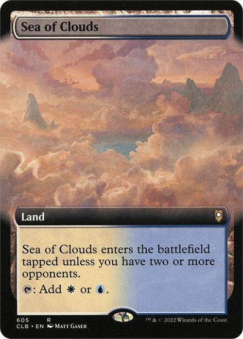 Image for Sea of Clouds (Extended Art) (605) [Commander Legends: Battle for Baldur's Gate]