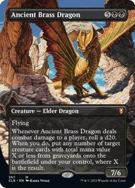 Image for Ancient Brass Dragon (Borderless) (367) [Commander Legends: Battle for Baldur's Gate]