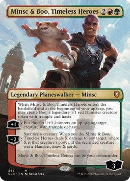 Image for Minsc & Boo, Timeless Heroes (Borderless) (363) [Commander Legends: Battle for Baldur's Gate]