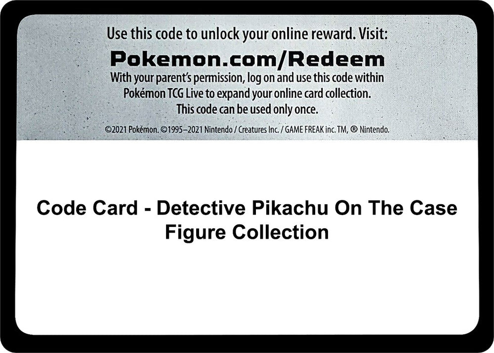 Image for Code Card - Detective Pikachu On The Case Figure Collection - Pokemon