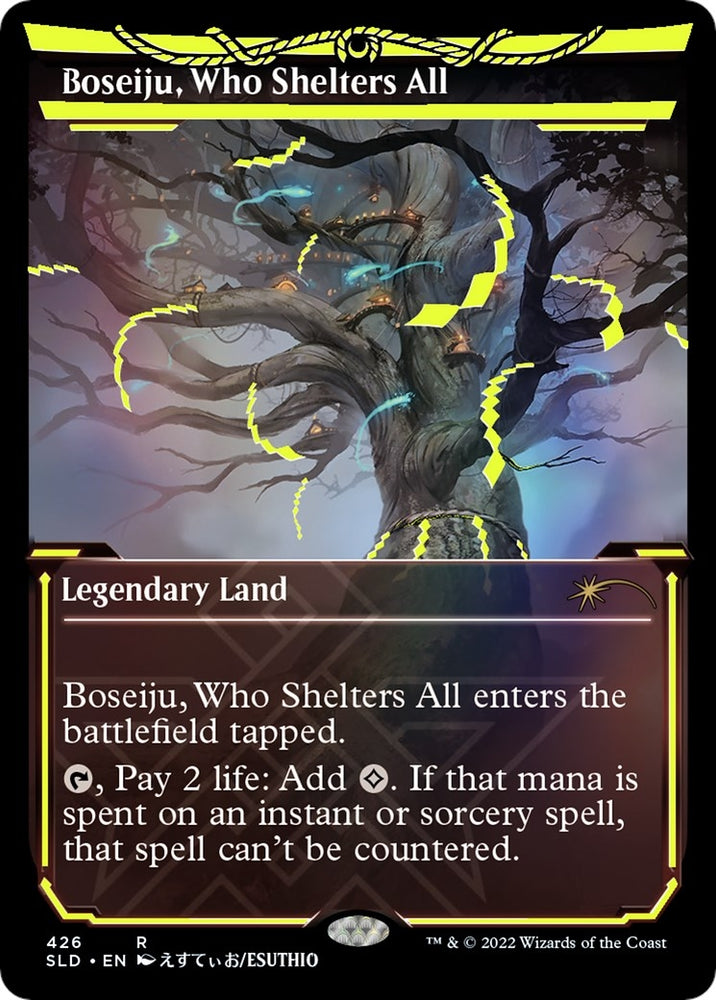Image for Boseiju, Who Shelters All (Neon Yellow) (426) [Secret Lair Drop Series]
