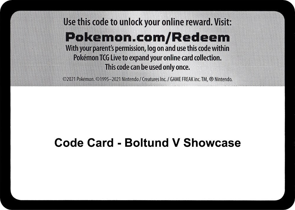 Image for Code Card - Boltund V Showcase - Pokemon